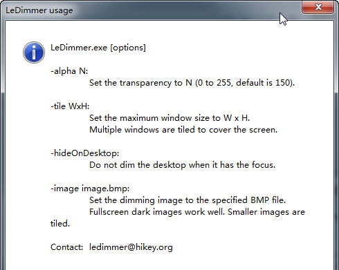 LeDimmer桌面关灯小工具 v1.0.0.10