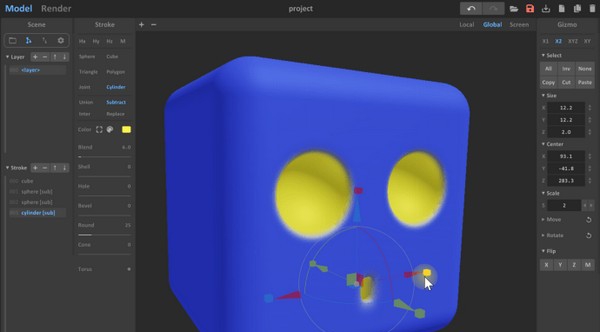 MagicaCSG(三维建模软件) v0.07
