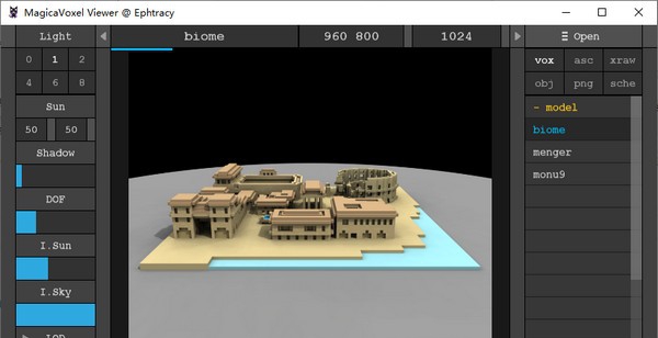 MagicaVoxel Viewer(追踪渲染器预览工具) v0.47