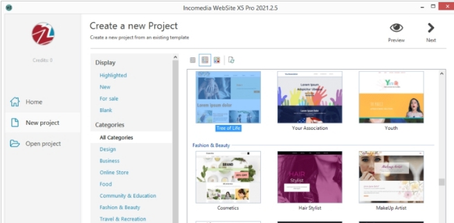 Incomedia WebSite X5 Pro64位免费版 v2021.2.9