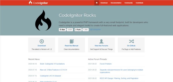 CodeIgniter(小巧PHP框架) v4.1.5