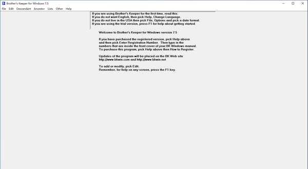 Brothers Keeper(家庭族谱管理软件) v7.5.12