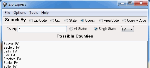 WinTools ZIP Express(邮政编码查询工具) v2.14.9.4