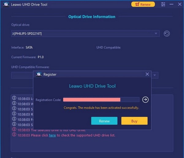 Leawo UHD Drive Tool(驱动器降级工具) v1.0.0.5