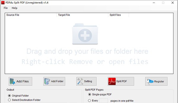 PDFdu Split PDF(PDF文件拆分工具) v1.8
