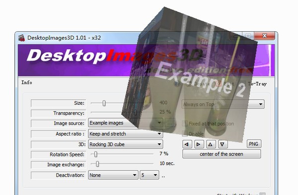 DesktopImages3D(桌面3D图片显示) v1.05