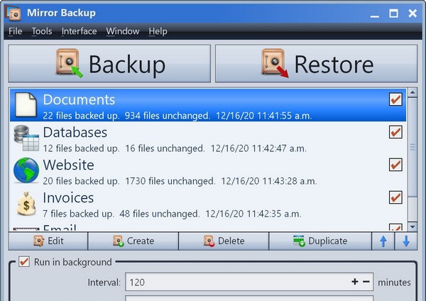Mirror Backup(备份工具) v1.5