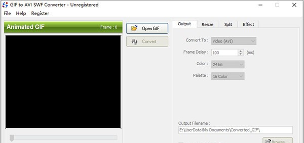 GIF to AVI SWF Converter(图片格式转换工具) v3.5
