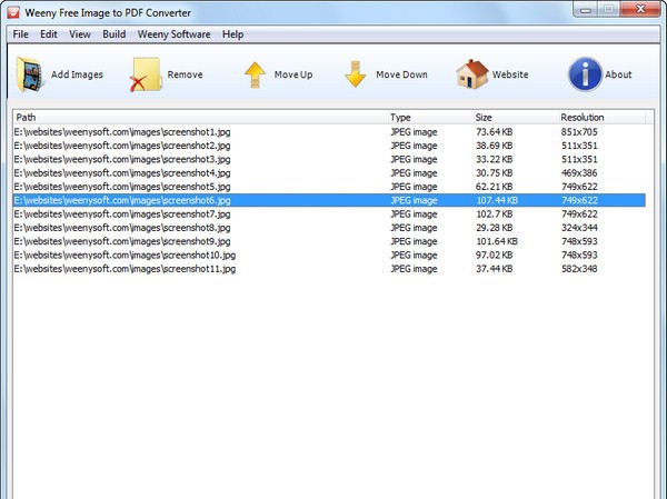 Weeny Free Image to PDF Converter(PDF转换器) v1.10