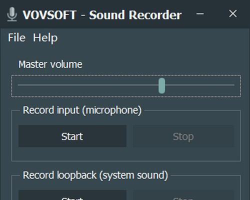 Vovsoft Sound Recorder(音频录制工具) v1.5