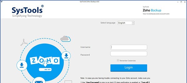 SysTools Zoho Backup(电子邮件备份工具) v6.6