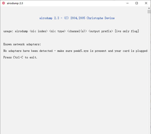 airodump(抓包工具) v2.9