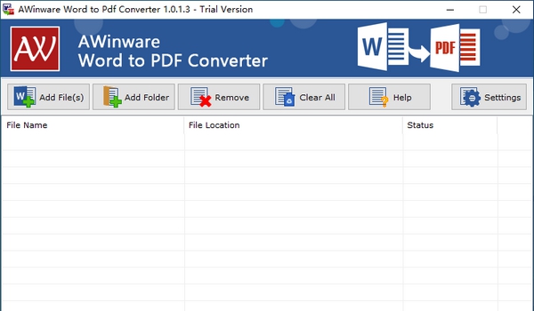 AWinware Word to PDF Converter(Word转PDF转换器) v1.0.1.8