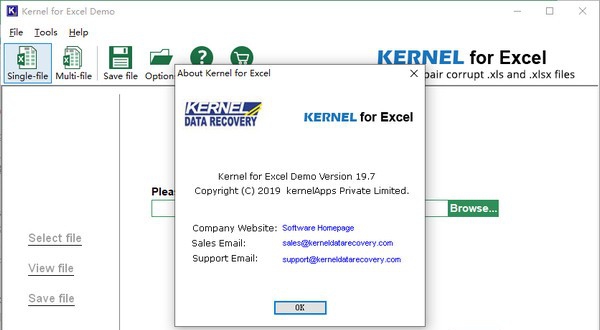 Kernel for Excel(Excel文件修复软件) v19.11