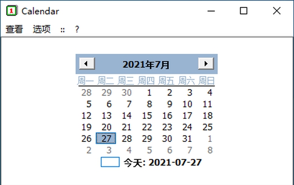 Calendar(日历窗口工具) v2.85