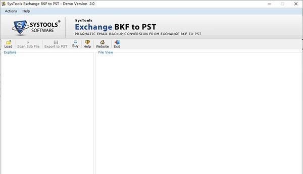 SysTools Exchange BKF to PST(邮件格式转换工具) v2.3