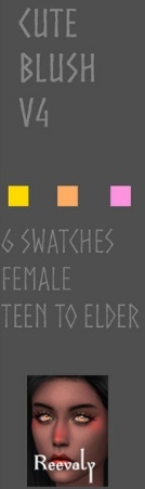 模拟人生4女性淡雅可爱腮红MOD v1.69