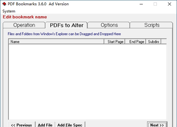PDF Bookmarks(PDF书签编辑器) v3.6.6