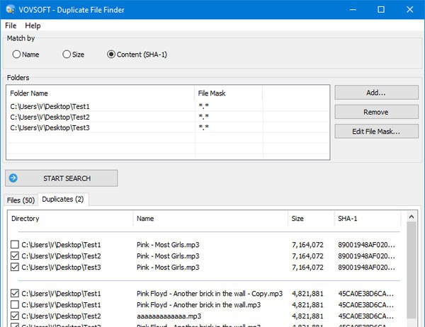 VovSoft Duplicate File Finder(重复文件查找器) v1.6