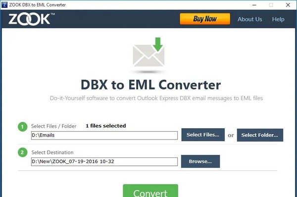 ZOOK DBX to EML Converter(邮件转换工具) v3.6