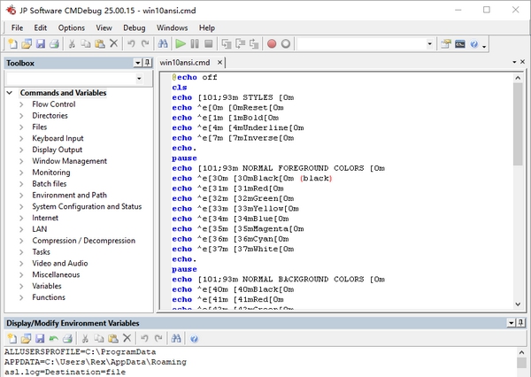 JP Software CMDebug(编程处理调试器) v28.00.17