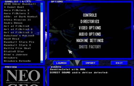 NEOGEO模拟器 v0.14