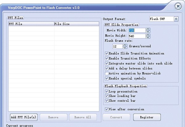VeryPDF PowerPoint to Flash Converter(文件转换工具) v3.5