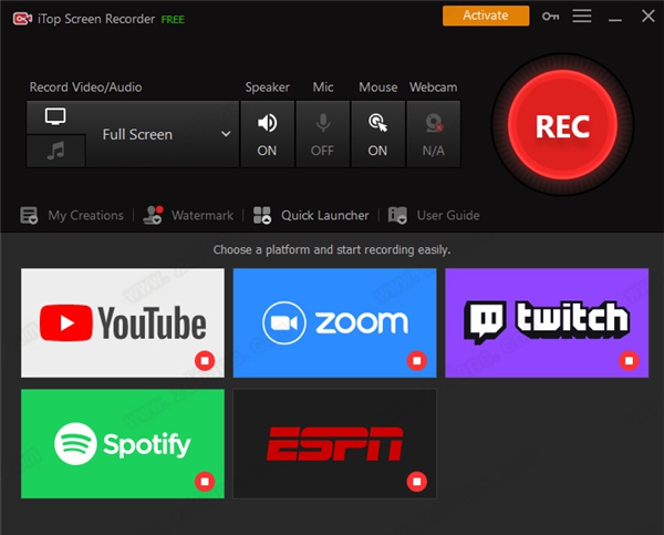 iTop Screen Recorder v1.3.0.338