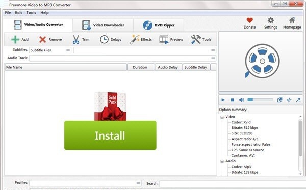 Freemore Video to MP3 Converter(音频提取工具) v10.8.5