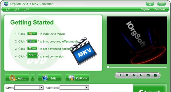 iOrgSoft DVD to MKV Converter(dvd视频转换工具) v3.3.14