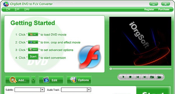 iOrgSoft DVD to FLV Converter(视频转换工具) v6.0.6