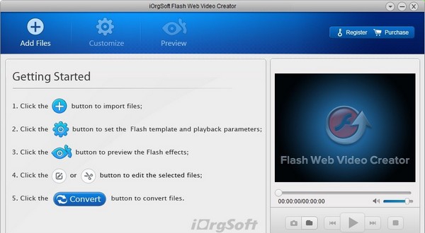 iOrgsoft Flash Web Video Creator(视频格式转换工具) v5.0.6
