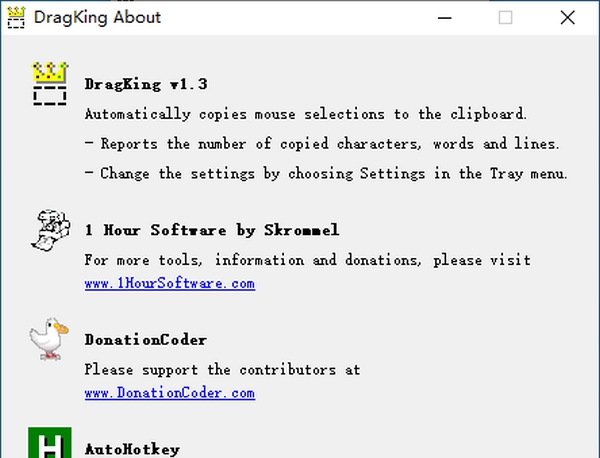 DragKing(选择文本自动复制工具) v1.9