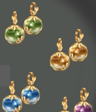 模拟人生4半透明金属叶子彩色耳环MOD v1.4