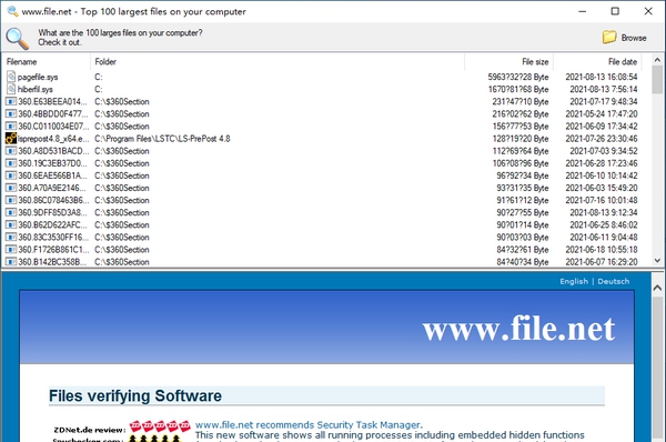 Largest Files Finder(最大文件查找器) v1.7