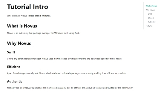 Novus包管理器 v1.1.6