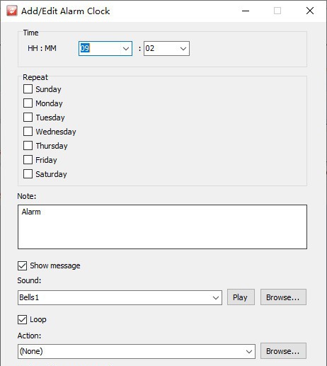 Weeny Free Alarm Clock(电脑定时工具) v1.7