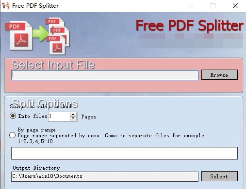 Free PDF Splitter(PDF分割软件) v1.5