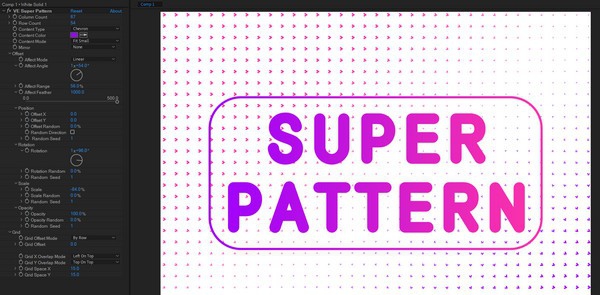 VE Super Pattern(AE制作图案样式插件) v1.3