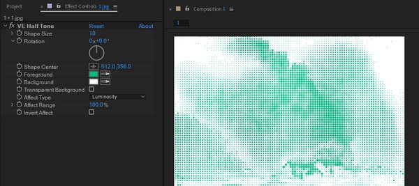 VE Halftone(半调效果AE插件) v1.3