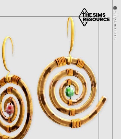 模拟人生4大号螺旋珍珠耳环MOD v1.6