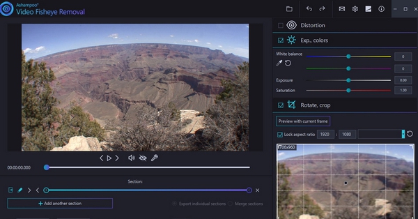 Ashampoo Video Fisheye Removal去鱼眼效果 v1.0.6