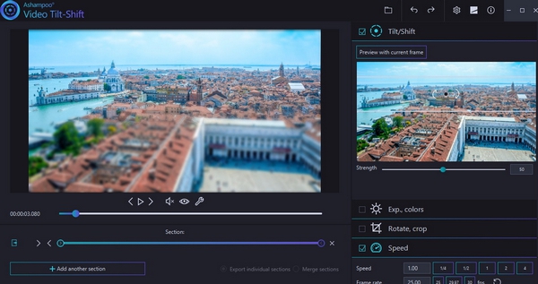 Ashampoo Video Tilt Shift(视频移轴效果) v1.0.5