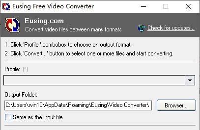 Eusing Free Video Converter(视频转换器) v2.7