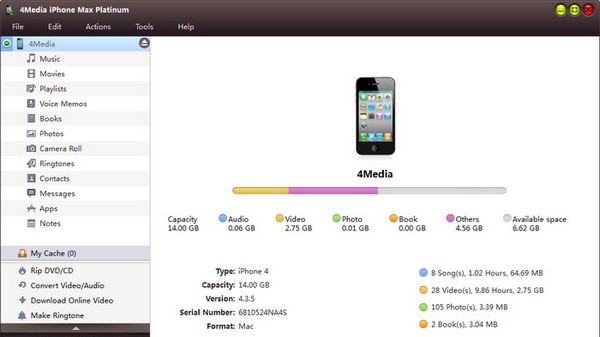 4Media iPhone Max Platinum(iPhone视频转换工具) v5.13