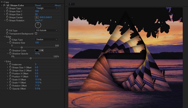 VE Shape Echo(AE图层复制效果插件) v1.5