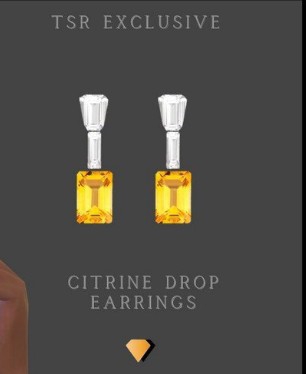 模拟人生4黄水晶耳环MOD v3.81