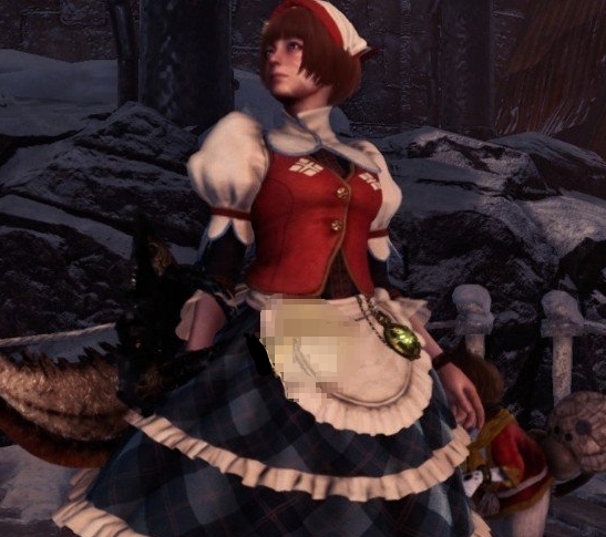 怪物猎人世界可可特村的接待员服装MOD v1.10