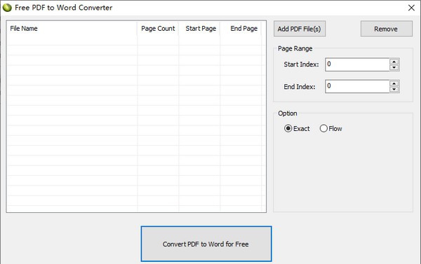 Free PDF To Word Converter(免费PDF转Word) v6.04