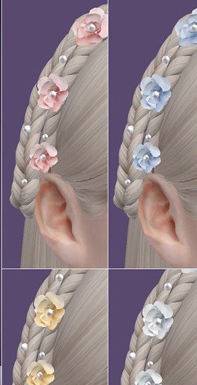 模拟人生4可爱花发夹MOD v1.4